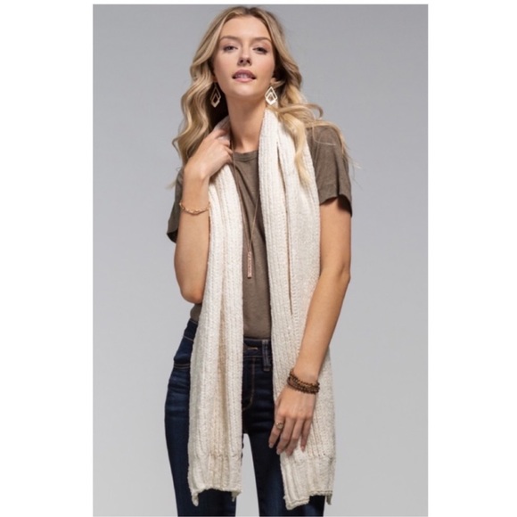 Chenille Oblong Scarf - Picture 1 of 5